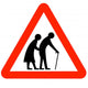 Elderly people sign Wall Decal
