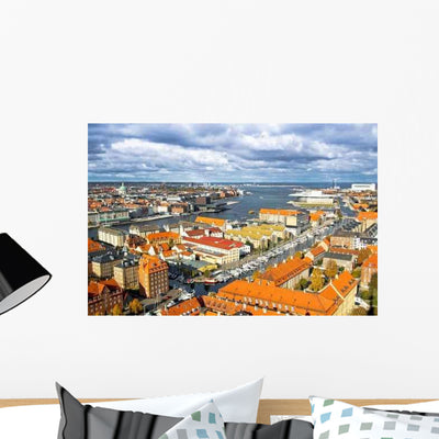 Copenhagen Wall Decal Design 1 shown on a wall
