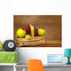 Apples In A Basket Wall Mural
