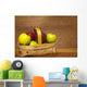 Apples In A Basket Wall Mural