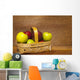 Apples In A Basket Wall Mural
