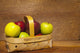Apples In A Basket Wall Mural