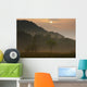 Sunrise And The Early Morning Fog Wall Mural
