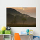 Sunrise And The Early Morning Fog Wall Mural