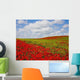 An Abundance Of Red Poppies In A Field Wall Mural