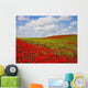 An Abundance Of Red Poppies In A Field Wall Mural