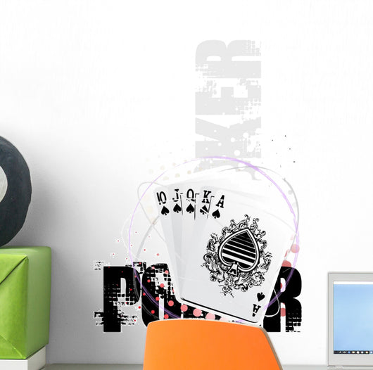 Poker Circle Poster Background Wall Decal