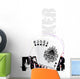 Poker Circle Poster Background Wall Decal