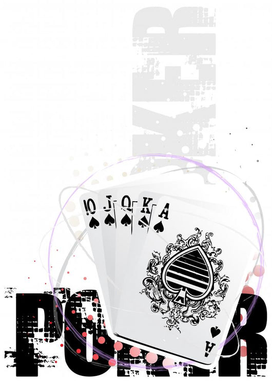 Poker Circle Poster Background Wall Decal