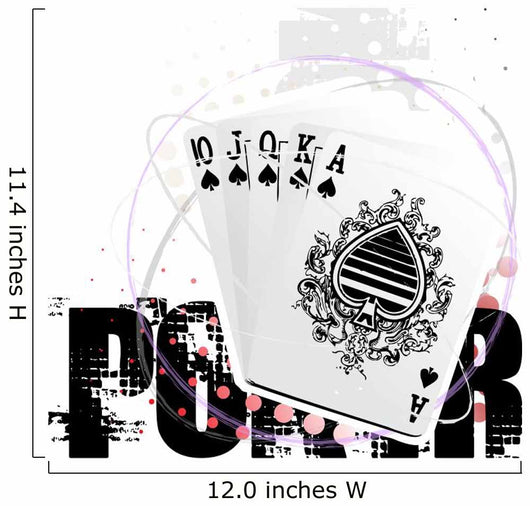 Poker Circle Poster Background Wall Decal