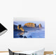 Fog Covered Rock Formations Wall Mural