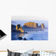 Fog Covered Rock Formations Wall Mural
