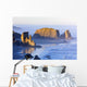 Fog Covered Rock Formations Wall Mural