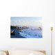 Fog Covered Rock Formations Wall Mural