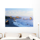 Fog Covered Rock Formations Wall Mural