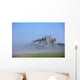 Bamburgh Castle In The Fog Wall Mural