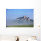 Bamburgh Castle In The Fog Wall Mural