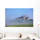 Bamburgh Castle In The Fog Wall Mural