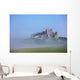 Bamburgh Castle In The Fog Wall Mural