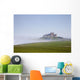 Bamburgh Castle On A Hill In The Fog Wall Mural