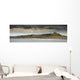 Dunstanburgh Castle On A Hill Under A Cloudy Sky Wall Mural