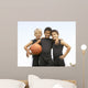 Young Boys In Basketball Team Wall Mural