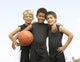Young Boys In Basketball Team Wall Mural