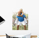 Senior Couple Exercising In Park Wall Mural