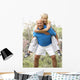 Senior Couple Exercising In Park Wall Mural
