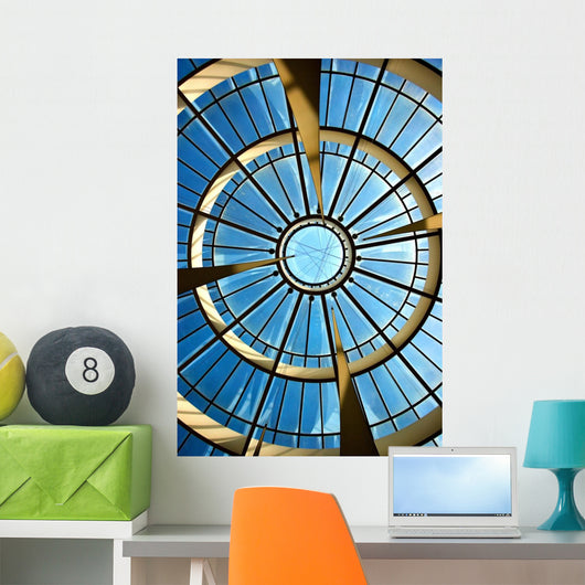 Sky Behind Glass Roof Wall Mural
