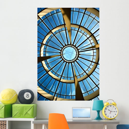 Sky Behind Glass Roof Wall Mural