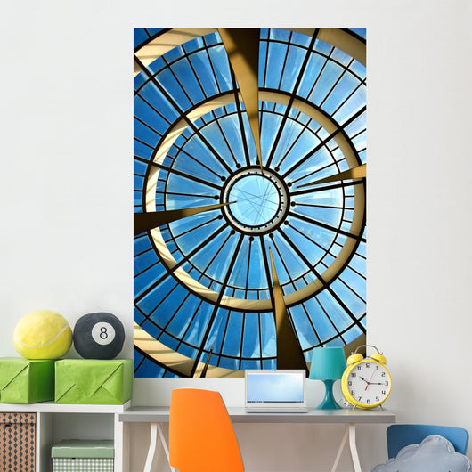 Sky Behind Glass Roof Wall Mural