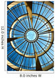 Sky Behind Glass Roof Wall Mural