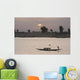Boat on the Niger River in Mopti, Mali Wall Mural