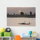 Boat on the Niger River in Mopti, Mali Wall Mural