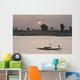 Boat on the Niger River in Mopti, Mali Wall Mural
