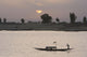Boat on the Niger River in Mopti, Mali Wall Mural