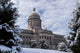 Snowy Scene Kentucky State Wall Decal