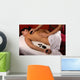 spa salon massage with hot mineral stones Wall Mural