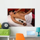 spa salon massage with hot mineral stones Wall Mural