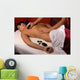 spa salon massage with hot mineral stones Wall Mural