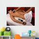 spa salon massage with hot mineral stones Wall Mural