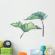 Water Lily Lotus Leaves Wall Decal Sticker Set
