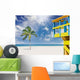 Tropical Beach with Lifeguard Wall Decal