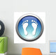 Button Footprint Wall Decal