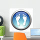 Button Footprint Wall Decal