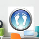 Button Footprint Wall Decal