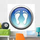 Button Footprint Wall Decal