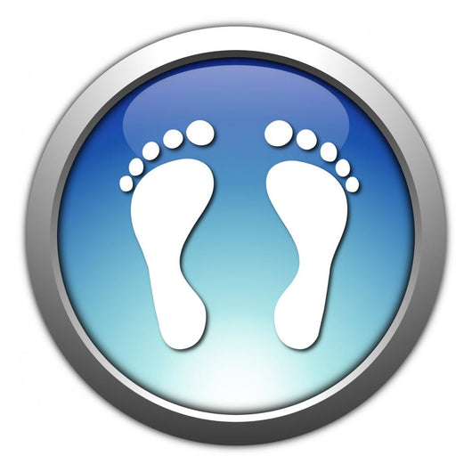 Button Footprint Wall Decal
