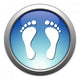 Button Footprint Wall Decal